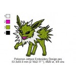 Pokemon Jolteon Embroidery Design